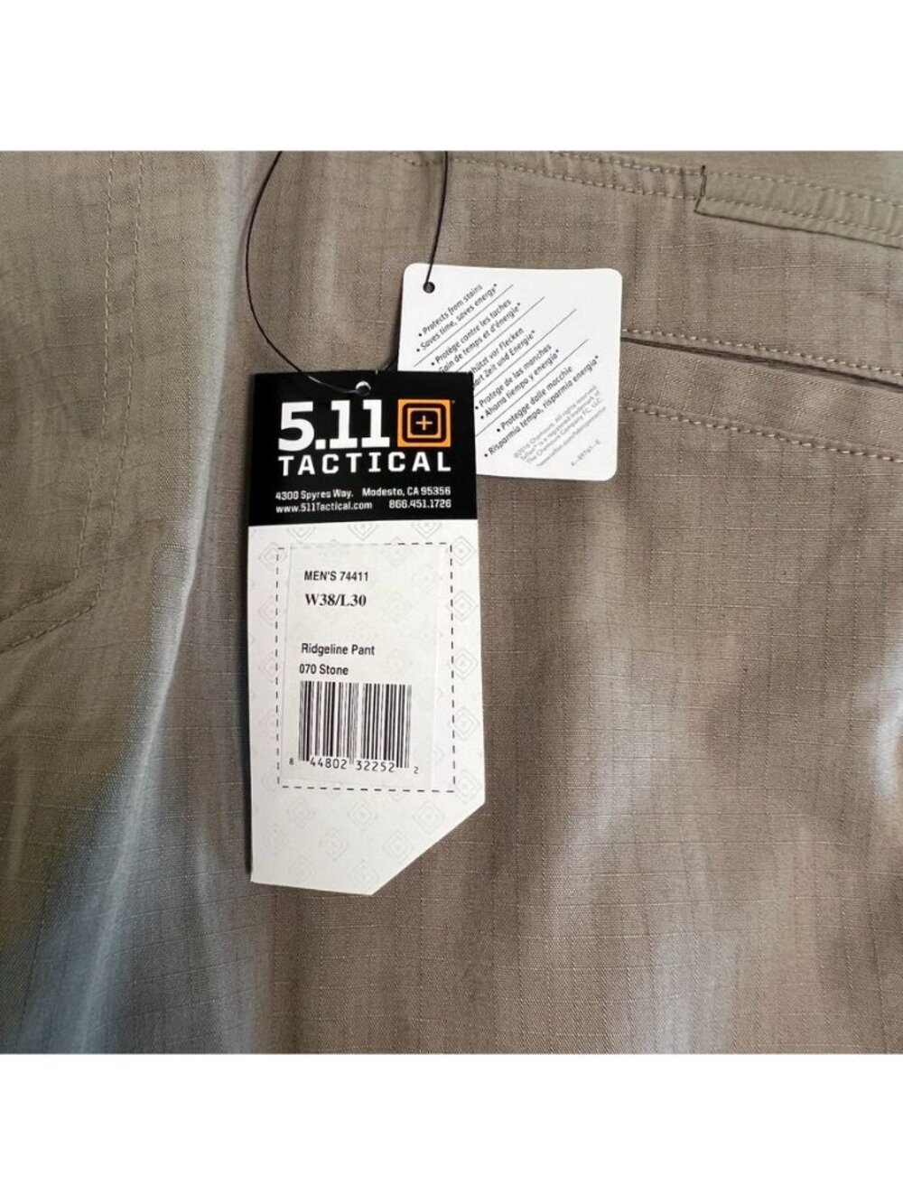 NWT 5.11 Mens 38 x 30 Tactical Ridgeline Ripstop Mens Khaki Comfortable - Picture 4 of 16